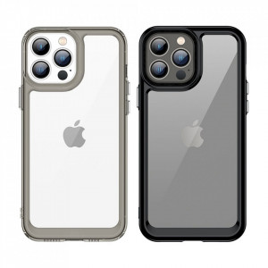 Прозрачен гръб с гел рамка Outer Space - iPhone 13 Pro Max син - Img 10