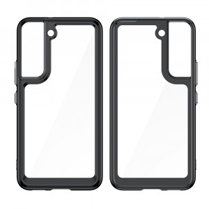 Прозрачен гръб с гел рамка Outer Space - Samsung Galaxy S22+ червен - Img 10