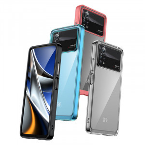 Прозрачен гръб с гел рамка Outer Space - Xiaomi Poco X4 Pro 5G син - Img 3