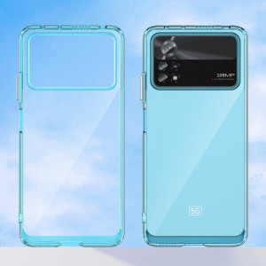 Прозрачен гръб с гел рамка Outer Space - Xiaomi Poco X4 Pro 5G син - Img 13