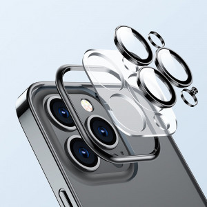 Прозрачен гръб с металическа рамка JOYROOM 14Q - iPhone 14 Plus (JR-14Q3) черен - Img 9