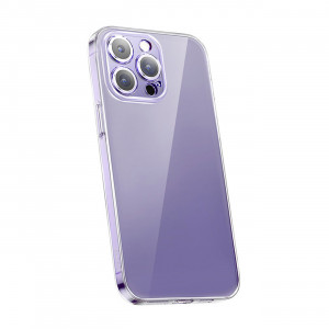 Прозрачен гръб BASEUS Crystal със стъклен протектор - iPhone 14 Pro Max прозрачен - Img 2
