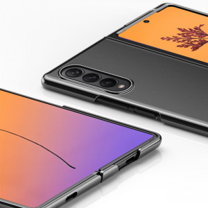 Прозрачен калъф с цветна рамка Plating - Samsung Galaxy Z Fold4 розов - Img 8