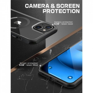 Прозрачен калъф 360° с рамка SUPCASE Unicorn Beetle Edge MagSafe - iPhone 14 Plus черен - Img 7