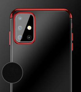 Прозрачен силиконов гръб с цветен кант Clear Color - Samsung Galaxy A72 син - Img 10