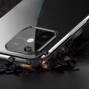 Прозрачен силиконов гръб с цветен кант Clear Color - Samsung Galaxy S22+ син - Img 4