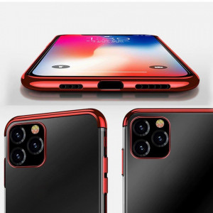 Прозрачен силиконов гръб с цветен кант Clear Color - Xiaomi Redmi Note 11 Pro / 11 Pro 5G / 11E Pro 5G син - Img 10
