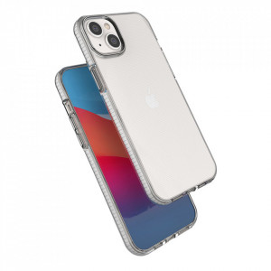 Прозрачен силиконов гръб с цветен кант Spring - iPhone 14 Plus черен - Img 4