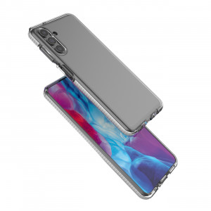 Прозрачен силиконов гръб с цветен кант Spring - Samsung Galaxy A13 светлорозов - Img 4