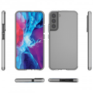 Прозрачен силиконов гръб с цветен кант Spring - Samsung Galaxy S22+ светлорозов - Img 2