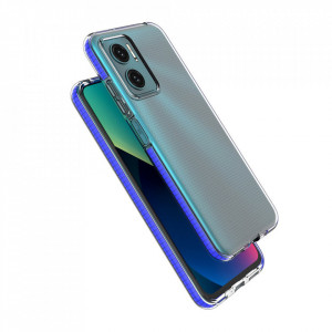 Прозрачен силиконов гръб с цветен кант Spring - Xiaomi Redmi Note 11E / Redmi 10 5G / 10 Prime Plus 5G / Poco M4 5G светлорозов - Img 4