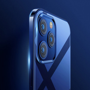 Прозрачен ултратънък гръб JOYROOM New Beautiful с цветна рамка - iPhone 12 Pro Max зелен - Img 3