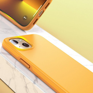 Противоударен гръб CHOETECH MFM Anti-drop MagSafe - iPhone 13 оранжев - Img 3