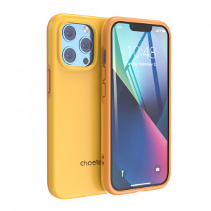 Противоударен гръб CHOETECH MFM Anti-drop MagSafe - iPhone 13 Pro оранжев - Img 1