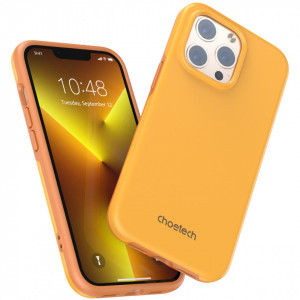 Противоударен гръб CHOETECH MFM Anti-drop MagSafe - iPhone 13 Pro оранжев - Img 9