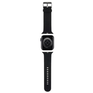 Силиконова каишка Karl lagerfeld 3D Rubber Karl & Choupette Heads strap - Apple Watch 41mm Series 9 / 41mm Series 8 / 41mm Series 7 / 40mm Series 6 / 40mm SE / 40mm Series 5 / 40mm Series 4 / 38mm Series 3 / 38mm Series 2 / 38mm (1st gen) черен - Img 2