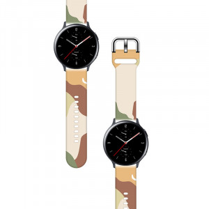 Силиконова каишка Moro - Samsung Galaxy Watch4 Classic 42mm (16) камуфлаж - Img 2