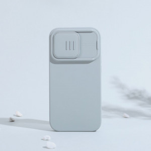 Силиконов гръб с подвижно покритие за камерата NILLKIN CamShield MagSafe - iPhone 14 Pro зелен - Img 9