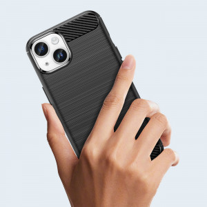 Силиконов гръб Carbon - iPhone 14 Plus черен - Img 13