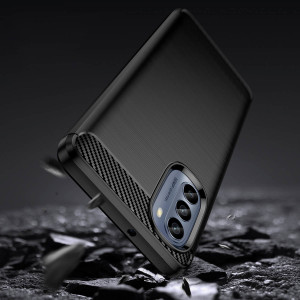 Силиконов гръб Carbon - Moto g62 5G черен - Img 3