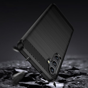 Силиконов гръб Carbon - Samsung Galaxy A14 / A14 5G черен - Img 4