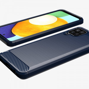 Силиконов гръб Carbon - Samsung Galaxy A22 черен - Img 5