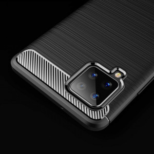 Силиконов гръб Carbon - Samsung Galaxy A42 5G черен - Img 2