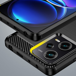 Силиконов гръб Carbon - Xiaomi Poco X5 Pro 5G черен - Img 6