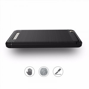 Силиконов гръб Carbon - Xiaomi Redmi 4A син - Img 6