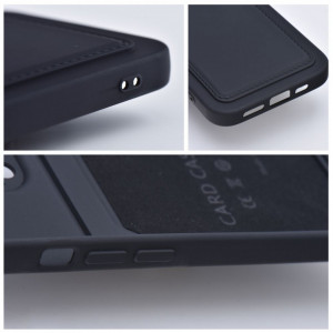 Силиконов гръб FORCELL Card с портфейл за документи - Xiaomi Redmi 9A / 9AT черен - Img 8
