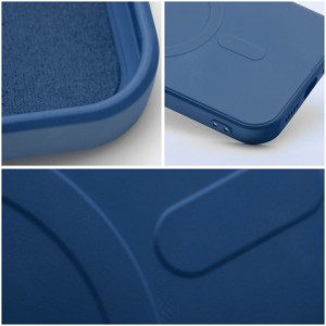 Силиконов гръб Silicone Mag Cover - iPhone 12 Pro Max син - Img 3