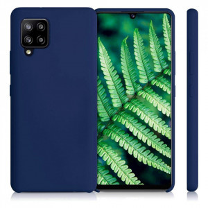 Силиконов гръб Soft Flexible Rubber - Samsung Galaxy A42 5G син - Img 3