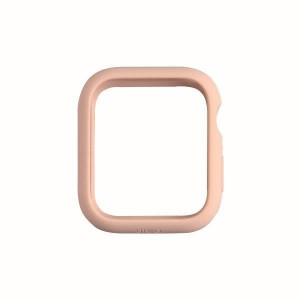 Силиконов калъф за корпус UNIQ Lino - Apple Watch 44mm Series 5 / 44mm Series 4 пудра - Img 7