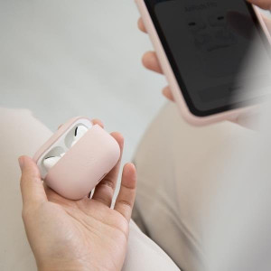 Силиконов калъф за слушалки UNIQ Lino - AirPods Pro черен - Img 3