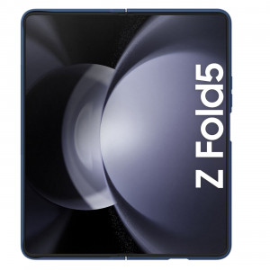 Силиконов калъф с подвижно покритие за камерата NILLKIN CamShield Silky Silicone - Samsung Galaxy Z Fold5 тъмносин - Img 2