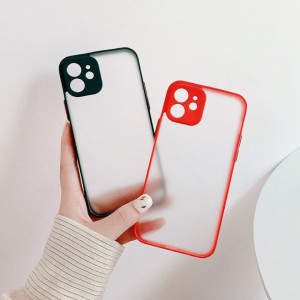 Силиконов полупрозрачен гръб Milky - iPhone 12 mini червен - Img 5