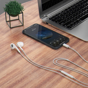 Слушалки с кабел DUDAO USB Type C бял (X14PROT) - Img 3