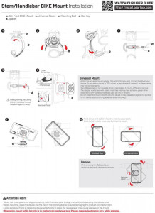 Стойка за телефон за велосипед SPIGEN Gearlock Ms100 черна - Img 11