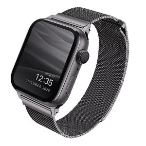 Стоманена каишка UNIQ Dante - Apple Watch 40mm SE / 40mm Series 6 / 40mm Series 5 / 40mm Series 4 графит - Img 1