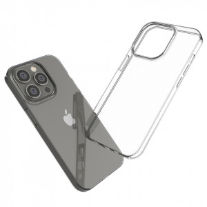 Тънък силиконов гръб 0.5mm - iPhone 14 Pro прозрачен - Img 6