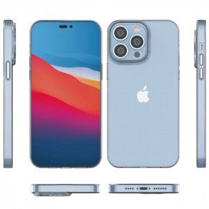 Тънък силиконов гръб 0.5mm - iPhone 14 Pro Max cover gel прозрачен - Img 3