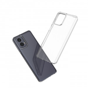 Тънък силиконов гръб 0.5mm - Moto g73 thin cover прозрачен - Img 4