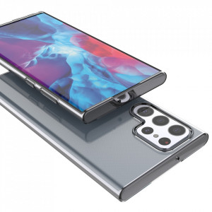 Тънък силиконов гръб 0.5mm - Samsung Galaxy S22 Ultra прозрачен - Img 6