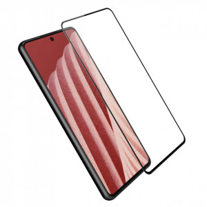 Ултратънък 0.2mm 9H закален стъклен протектор NILLKIN Amazing CP+Pro - Samsung Galaxy A73 5G с черна рамка - Img 3