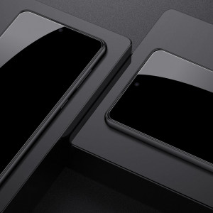Ултратънък 0.2mm 9H закален стъклен протектор NILLKIN Amazing CP+Pro - Samsung Galaxy A73 5G с черна рамка - Img 17