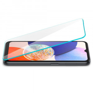 2 бр. закален стъклен протектор SPIGEN TR Slim - Samsung Galaxy A14 / A14 5G - Img 3