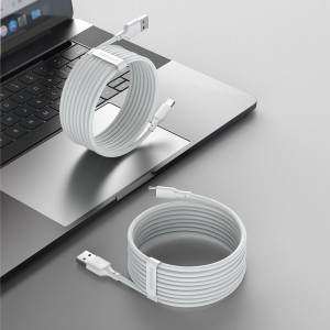 2 бр. кабел за зареждане и данни BASEUS USB Typpe A към USB Type C с бързо зареждане Power Delivery 40W 5A 1.5 m бял (TZCATZJ-02) - Img 8