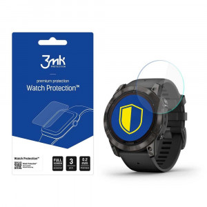 3 бр. гъвкав протектор с пълно покритие 3mk Watch Protection v. Flexible Glass Lite - Garmin Fenix 7X Pro Solar