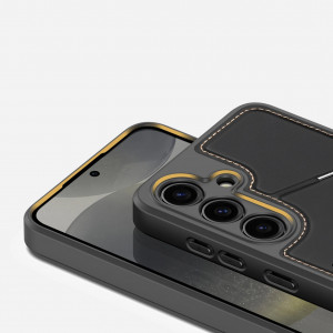 3 в 1 гръб със стойка и слот за карти Dux Ducis Rafi II MagSafe със система против кражба - Samsung Galaxy S24 черен - Img 17