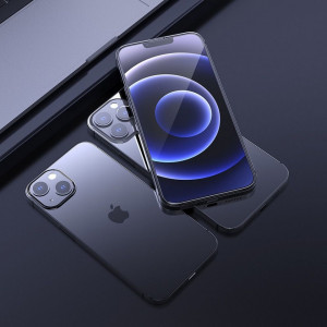 5D алуминиево-стъклен протектор с пълно покритие HOCO HD - iPhone 13 mini A12Plus с черна рамка - Img 7